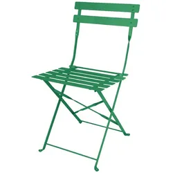 Gastronoble Bolero klappbare Terrassenstühle | Stahl | grün | 4 Stühle