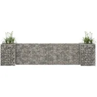 furnicato H-förmiger Gabionen-Pflanzkorb 260 x 40 x 60 cm