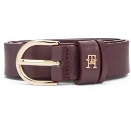 Tommy Hilfiger Damengürtel Leder 2,5 cm breit Rot 135