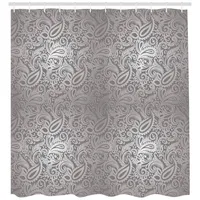 ABAKUHAUS Duschvorhang 175 x 200 cm grau