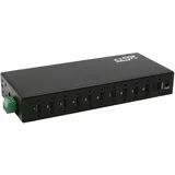 Exsys USB 3.2 Gen 2 Metall HUB, 10x C-Anschlüsse