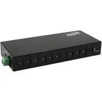 Exsys USB 3.2 Gen 2 Metall HUB, 10x C-Anschlüsse