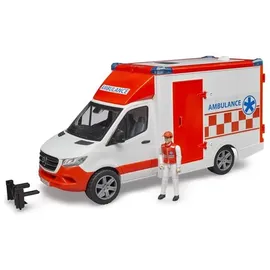 Bruder 02676 Matchbox Sprinter Ambulanz mit Fahrer und Light + Sound Modul