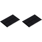 sourcing map 2Stk. Sonnenkollektor Mini Solarpanel Zelle für DIY Projekte mit elektrischer Energie 5,5V 120mA 0,66W 84,5mm x 55,5mm