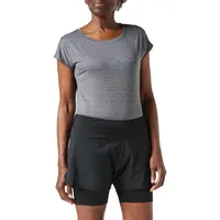 Jako Damen 2-in-1 Shorts, Schwarz, 42