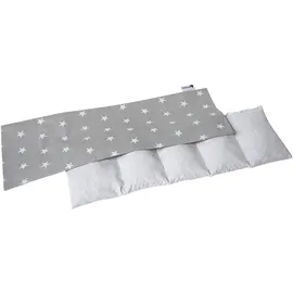 Medi Partners Kirschkernkissen 60x20cm Körnerkissen groß Wärmekissen 800g 100% Baumwolle 5 kammern abnehmbarer Bezug - Kirschkernkissen nacken schulter Kältetherapie (Stars)