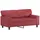 vidaXL 2-Sitzer-Sofa Weinrot 120 cm Kunstleder