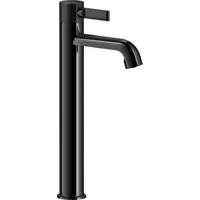 GESSI Inciso- Waschtisch-Einhebelmischer mit Ablaufgarnitur - Metall schwarz