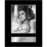 Iconic pics Fotodruck mit Autogramm, Madonna, mit Passepartout