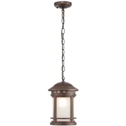 Maytoni Salamanca Pendelleuchte rustikal braun IP44