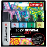 Stabilo Boss Original ARTY kalte Farben sortiert, 5er-Set (70/5-02-2-20)