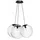 s.luce Orb Cluster 3-flg. 40 cm Rund/Klar/Schwarz