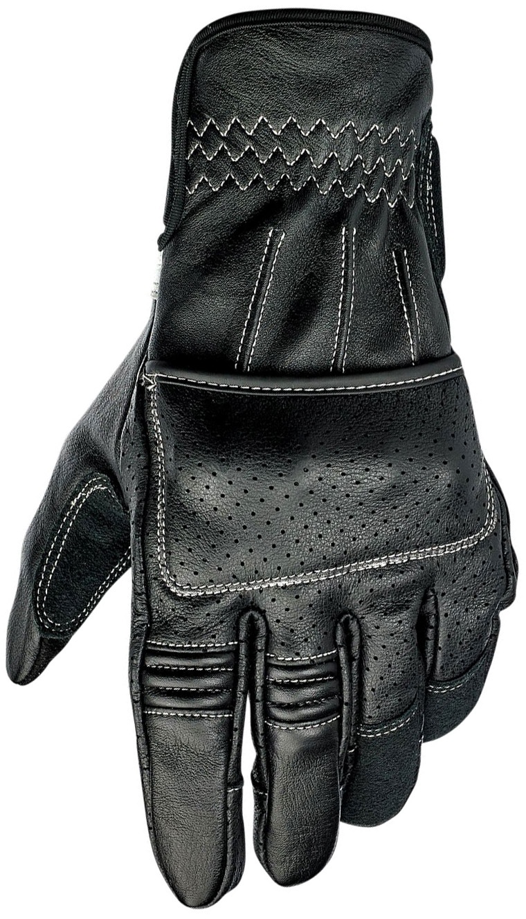 Biltwell Borrego, Handschuhe - Schwarz/Weiß - XS