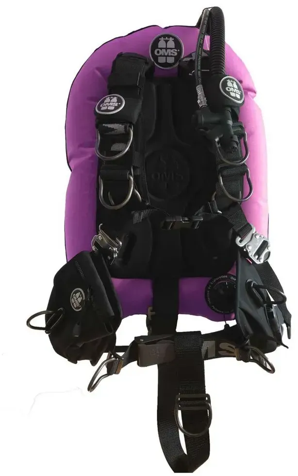 Oms Al Comfort Harness Iii Signature With Performance Mono 27 Lbs Flügel - Pink / Black - One Size