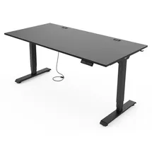 Yaasa Schreibtisch Desk Essential 160 x 80 cm Dunkelgrau/Schwarz