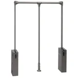 Emuca Kleiderstange Metall 830 mm - 1.150 mm Titanium