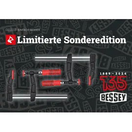 Bessey Jubiläumsset 2x Tempergusszwinge TGA25SET-135