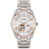 Bulova Wilton Silber Herren Armbanduhr 98A213