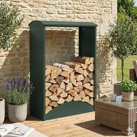 MCW Brennholzlager MCW-P77 Holzlager 160 x 98 x 50 cm Grün