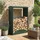 MCW Brennholzlager MCW-P77 Holzlager 160 x 98 x 50 cm Grün