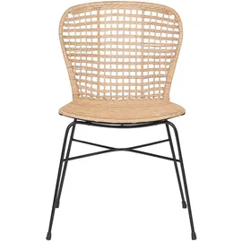 Beliani Rattanstuhl 2er Set ELFROS