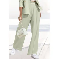 LASCANA Palazzohose, im Business-Look, elegante Anzughose mit Taschen LASCANA schilfgrün 46