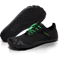 IceUnicorn Barfuss Schuhe Damen Walkingschuhe Barfußschuhe Herren Anfänger Bequeme Atmungsaktiv Gesunde (Schwarz, 39EU) - 39 EU