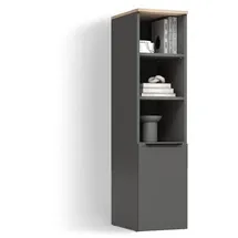 livinity® Piave Universalschrank 30,2 x 120 x 40 cm Anthrazit/Sonoma