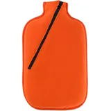 Hugo Frosch Öko-Wärmflasche 2,0 l mit Softshell-Bezug orange