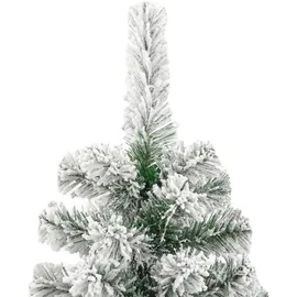 vidaXL Künstlicher Weihnachtsbaum Klappbar Beschneit 210 cm