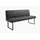 KAWOLA Polsterbank ELEEN Schwarz 123 x 85 x 69 cm