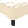 vidaXL Boxspringbettgestell Creme 200x200 cm Stoff