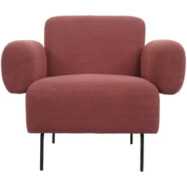 Mendler Lounge-Sessel HWC-L83 Bouclé 0 x 0 x 0 cm Altrosa höhenverstellbar