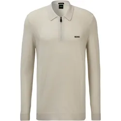 Strickpullover »Momentum_Lite_PL24«, mit Reißverschluss am Kragen, Gr. L, Light Beige271, , 18661144-L