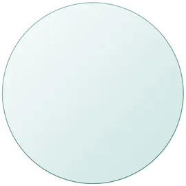 deluke Tischplatte rund Ø 40 cm Glas 8 mm dick Transparent