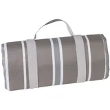Les Jardins de la Comtesse - Rechteckige Picknickdecke XL Versailles - Oberseite aus Baumwolle/Rückseite Polyester/wasserabweisend - Grau, Beige und Weiß - - Auch für Gartentisch - 140 x 280 cm