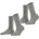 Basic Pure 2 Paar Grau 39-42