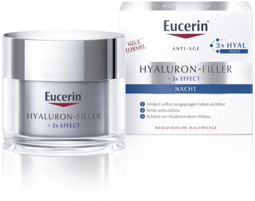 Eucerin Hyaluron-Filler Nachtpflege – Glättet Falten