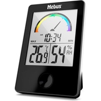 Mebus 40929 Thermo-Hygrometer schwarz,