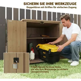 Outsunny Geräteschrank 0,88 x 0,77 m Beige