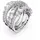 Swarovski Damenring Hyperbola Ring, Verschiedene Schliffe, Weiß, Rhodiniert | 58