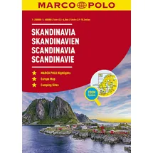 Mairdumont MARCO POLO Reiseatlas Skandinavien 1:250.000 / 1:650.000