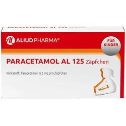 Paracetamol AL 125 Zäpfchen bei akuten Schmerzen und Fieber