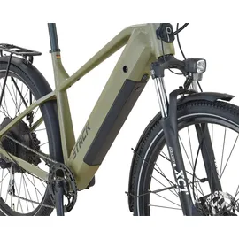 Prophete Stack 2.0 E-ATB 29" – enovation Hinterradmotor 250W, 130 km Reichweite, Shimano Alivio 9-Gang, Hydraulische Scheibenbremsen, LED-Beleuchtung, Li-Ion Akku 48V 480Wh, Moosgrau