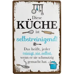 Blechschild Küche