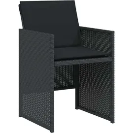 vidaXL Bistroset 3-tlg. Schwarz