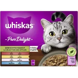 Whiskas Pure Delight Gemischtes Ragout in Gelee 48 x 85 g