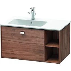 Duravit Brioso Waschtischunterbau BR401201079 820x479mm, Nussbaum Natur/Chrom, Regal links