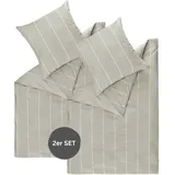 Esprit Renforce, Grau Textil, 135x200 cm - 2er Set - Grau
