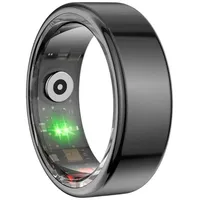 Colmi R02 Smart Ring, überwacht Herzfrequenz, Schlaf & Blutsauerstoff, Schrittzähler, IP68 - Farbe: schwarz - Größe: 8